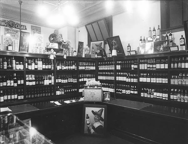 Inside the original Kalamalka Hotel saloon